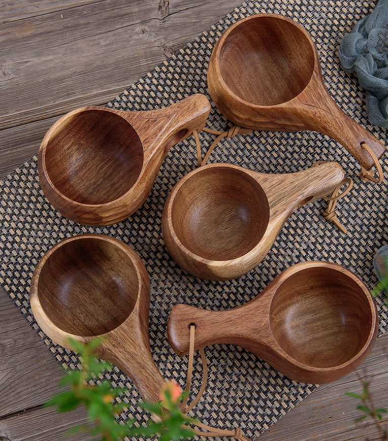 Trekopp Kaffelars i acacia tre