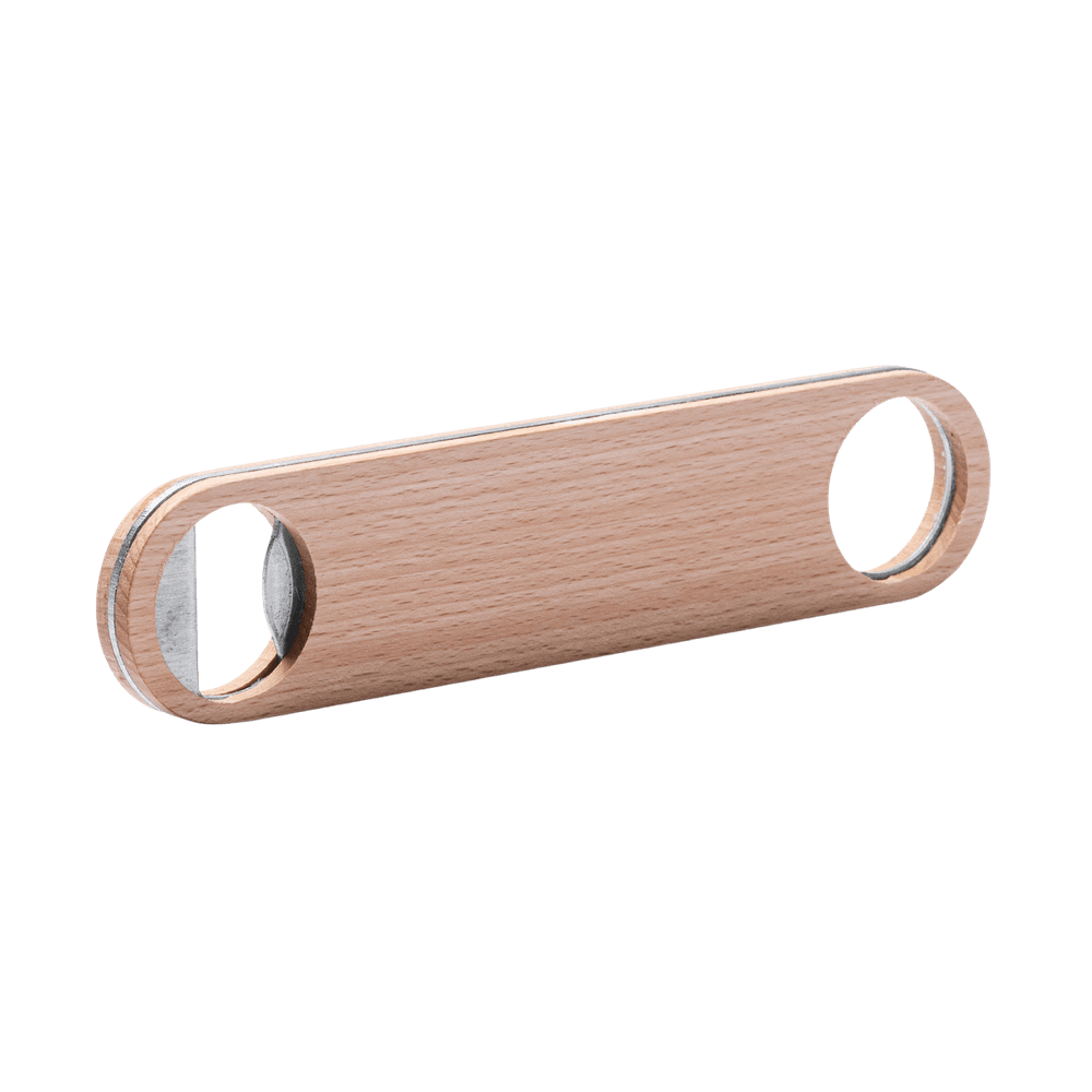 Flaskeåpner i tre og metall