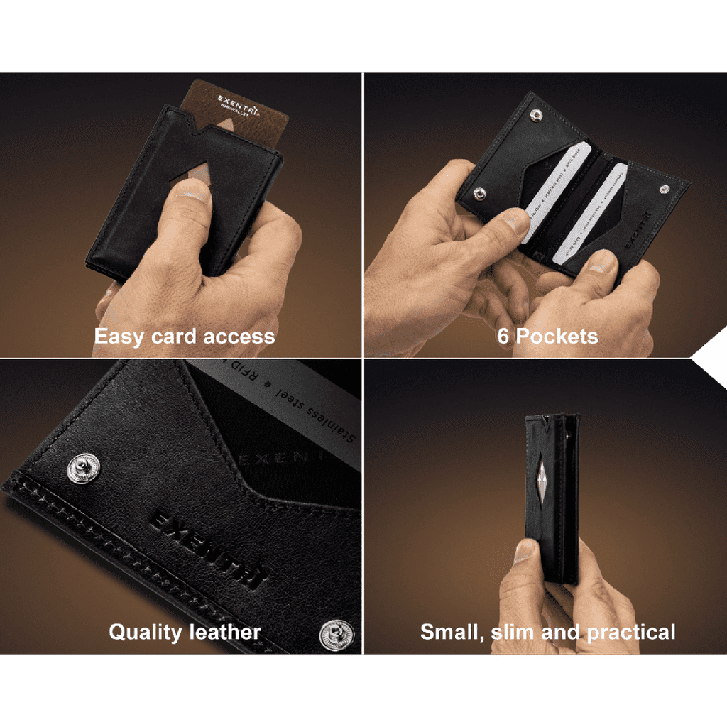 Exentri Black Miniwallet