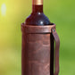 Vinflaskeholder i skinn til 1 flaske