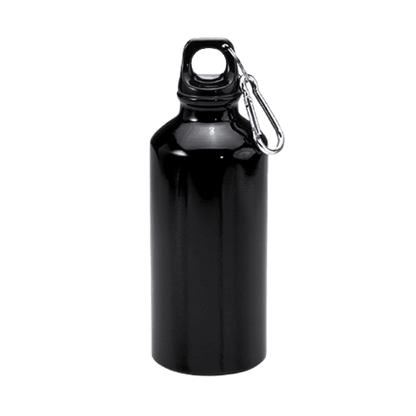 Drikkeflaske i aluminium m/karabinkrok